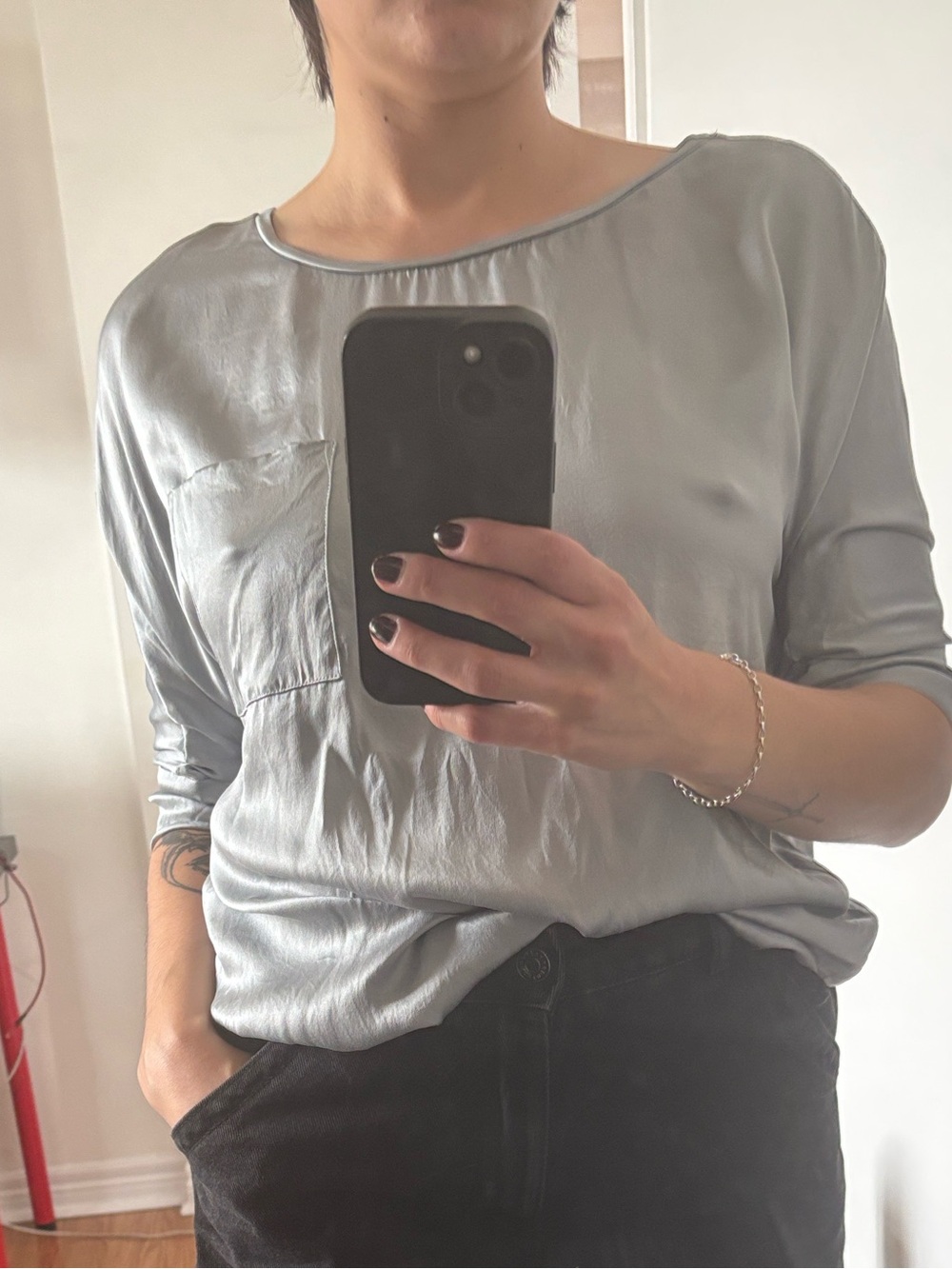 Joie silk oversized blouse - size S